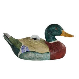 Vintage Mallard Duck Ceramic Tape Dispenser *Repaired*